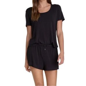 Barefoot Dreams Luxe Milk Jersey Scoop Neck & Short Set